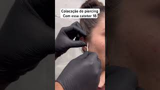 Colocação piercing no Tragus !! #fredotattoo