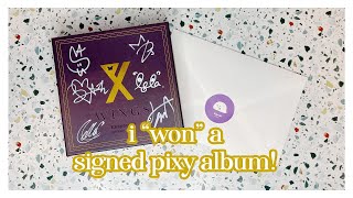 I "won" a signed Pixy album from Stari