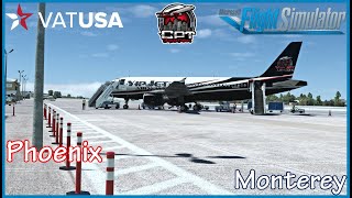 MSFS 2020: Fenix A320 | Yipjet Ops  | Phoenix - Monterey   | #msfs2020 #vatsim