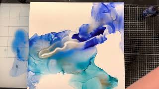 Waves 🌊 Alcohol Ink Art