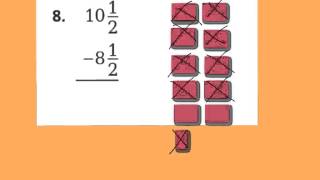 lesson 7.8 subtracting fractions renaming