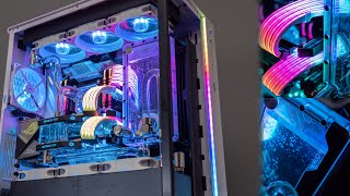 Timelapse Build Lian Li O11D XL 8000$ RGB Workstation + PC Porn