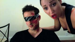 Blindfolded Boyfriend Covered in Lipstick Kiss Marks 2 💄💋💄💋💄💋 ASMR Kisses💋💋💋口紅キス