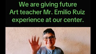 Meet future art teacher 9yr. old Emilio Ruiz 🎨🖌️