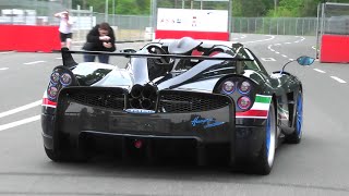 Pagani Huayra Tricolore Driving at Hockenheimring