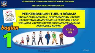 Pertumbuhan dan Perkembangan Masa Remaja,  Kelas 7 SMP (bagian pertama)