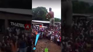 Moment Man Started Walking in The Air in Africa