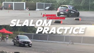 HONDA BRIO & JAZZ GE8 SLALOM PRACTICE #slalom #honda #jazz #jazzge8 #hondajazz #jazzrs  #brio