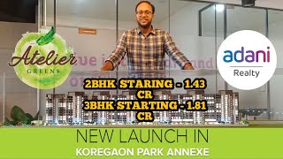 NEW LAUNCH IN KOREGAON PARK ANNEX 2 & 3 BHK FLATS | 2BHK STARING 1.43CR & 3 BHK 1.81CR