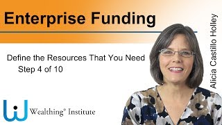 Crafting a Funding Strategy - Step 4 of 10. Define the resources you need