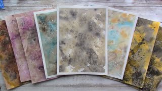 Easy Watercolor Backgrounds Tutorial~Collage Papers