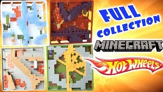 Minecraft Hot Wheels Track Blocks FULL SET Unboxing Toy Review by SanSanychTV