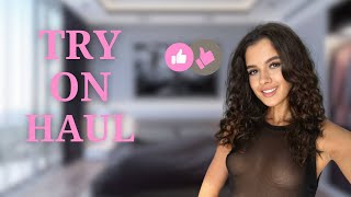 [4K] TRANSPARENT BODY TRY ON HAUL With Nika Davis