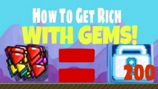 Growtopia#19 5 Ways To Get Rich With Gems!