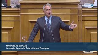 Ομιλία του ΥπΑΑΤ, Μάκη Βορίδη για την  κύρωση της Συμφωνίας με το Κουβέιτ στον τομέα της Γεωργίας