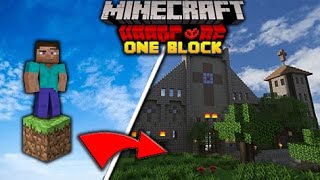 WE SURVIVED MINECRAFT HARDCORE ONE BLOCK FOR 3 DAYS...GAMEPLAY1