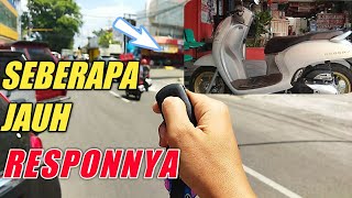 Tes jarak remote scoopy | answer back system