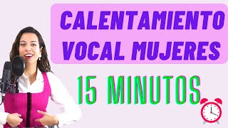 ✅️MEJOR CALENTAMIENTO VOCAL de 15 minutos para MUJERES.  Clases de canto, ejercicios. Natalia Bliss