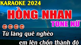 Hồng Nhan Karaoke Tone Nữ Karaoke Tuyệt Phẩm - Beat Mới