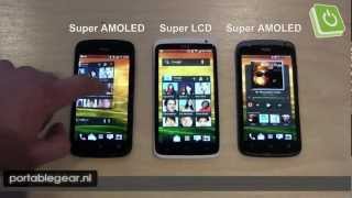 Screen HTC One X versus HTC Ons S