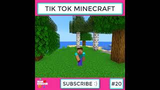 TIK TOK MINECRAFT COMPILATION 20 😈 MEJORES MOMENTOS + RISA + FAILS + GRACIOSOS. #Shorts