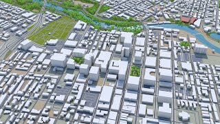 Wilmington city Delaware USA 3d model 15km