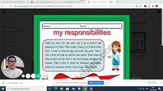 My responsibilities-Practice Activity