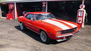 Sold 1969 Chevrolet RS Z28 Resto Mod Camaro 72 Hugger Orange EFI LT-1 5.7 350 V8 sbc.  $59,900