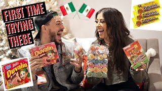 WHITE Husband TRIES MEXICAN CANDY: Duvalin, Coyotas A&W Vibes