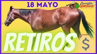 🏇🏇🏾RETIROS Caballos del SÁBADO 18 mayo en el V Centenario🏇🏾💲5.9 millones💲en el poolpote💲