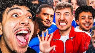 FLAMBY REACT A MRBEAST VS 50 YOUTUBEURS (Allez la France)