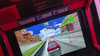 Sega Racing Classics - Real Arcade Cabinet  (Dinosaur Canyon) No Swearing