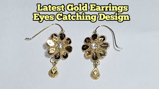 Latest Gold Earrings Eyes Catching Design