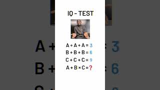 IQ-TEST 🧠#iqquiz #iqtest #viralpuzzle #geniusiqset #iqtest #iqoption #mathpuzzle #mathpuzzle