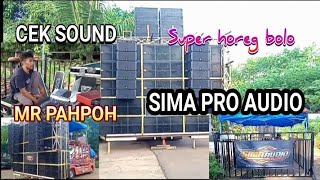 sima pro audio cek sound persiapan karnaval sedekah bumi desa blingoh jepara di operatori mr pahpoh