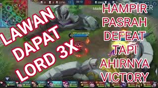 Ampun Dj Lord sampe 3x push rank mobile legend hanabi sang ratu epic come back