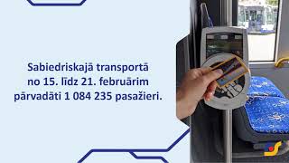 Dati par pasažieru pārvadājumiem no 15. līdz 21.februārim