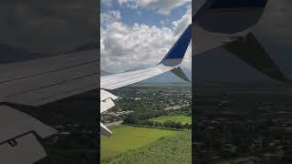 Copa B737 aterrizando en San Pedro Sula #copaairlines #landing #wingview