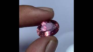 GTL CERTIFIED 9.35 Ct TOP PINK COLOR NATURAL TOURMALINE FACETED GEMSTONE Z4