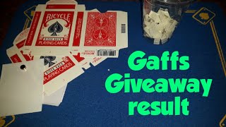 Top Of The Box gimmick supplies GIVEAWAY WINNER