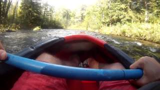 Kayaking Hall Rapids on the Brule River Wisconsin