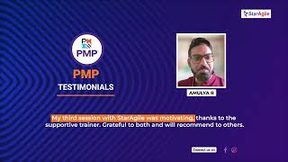 Project Management Professional (PMP) Course Testimonial by R Amulya | StarAgile Reviews