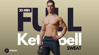 30 min Compact Full body KETTLEBELL Workout | Combination & Explosive | Strength + Endurance