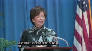 Valerie Jarrett recognizes Haben at the White House Champions of Change Reunion