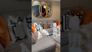 Livingroom fall design - fall styling-fall design-style with me-fall 2023 home décor interior #short