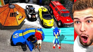 Ich KLAUE 10.000.000€ AUTOS in GTA 5! (SONIC, RAINBOW FRIENDS, & MEHR)