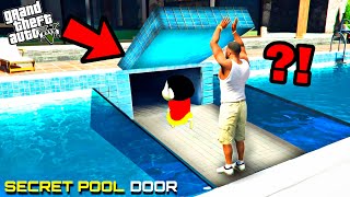 GTA 5 : Shinchan & Franklin Found Secret Bunker Door Near Franklin's Swimming Pool in GTA 5 Tamil !