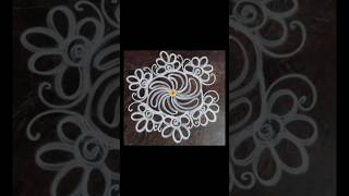 Simple rangoli design 🫰#rangoli #kolam #rangrangoli #rangolidesigns #shortvideo #shorts #ytshorts#yt