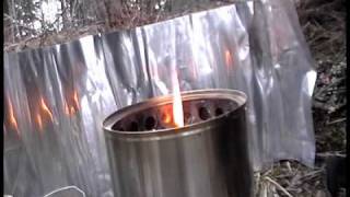 Tarp shelter and lunch