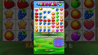 Youtube Ara Ödeme Rekoru - Fruit Party Max Win #slot #slotoyunları #shorts